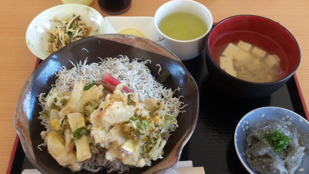 ちりめん丼+かき揚げセット